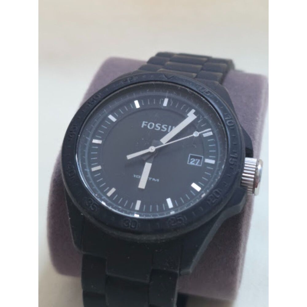 Fossil Men's 44mm Blackout Sport Watch (Ref. AM4519) – Stealth Edition